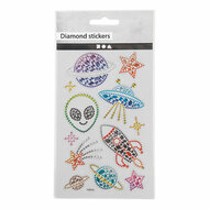 Diamant Stickers Ruimte, 1 Vel