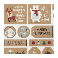 Stickers Kerst, 1 Vel