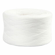 Papier Raffia Garen Wit, 100m