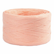 Papier Raffia Garen Lichtroze, 100m