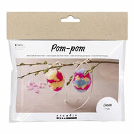 Mini Hobbyset Pompom Ei, 2st.