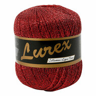 Lurex Glitter Garen Rood, 160m