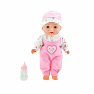 Baby Beau Liggende Babypop met Flesje, 30cm