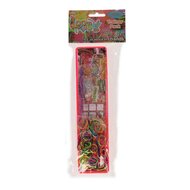 Loom Twister Loombord Roze en Bandjes, 200st.