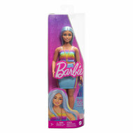 Barbie Fashionistas Modepop Regenboogtop en Groene Rok