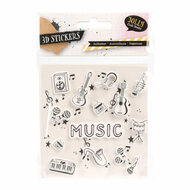 Stickers 3D Muziek Design