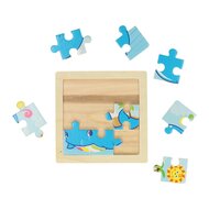 Houten Puzzel Dier, 9st.