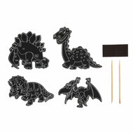 Scratch Set Magneten Dinosaurus, 10st.