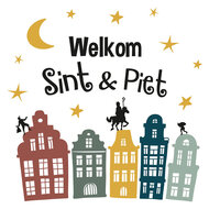 Raamstickers Welkom Sint &amp; Piet