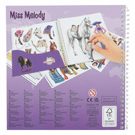 Miss Melody Dress Me Up Around the World Stickerboek