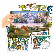 Dino World Stickerboek met Puffy Stickers