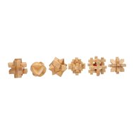 Houten Breinpuzzel Set, 6st.