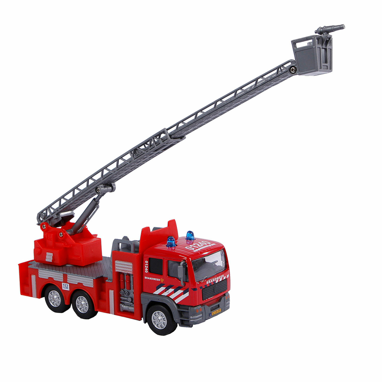 winter Guinness Belonend Kids Globe Die-cast Brandweer Ladderwagen NL, 16cm - Het Speelgoedpaleis