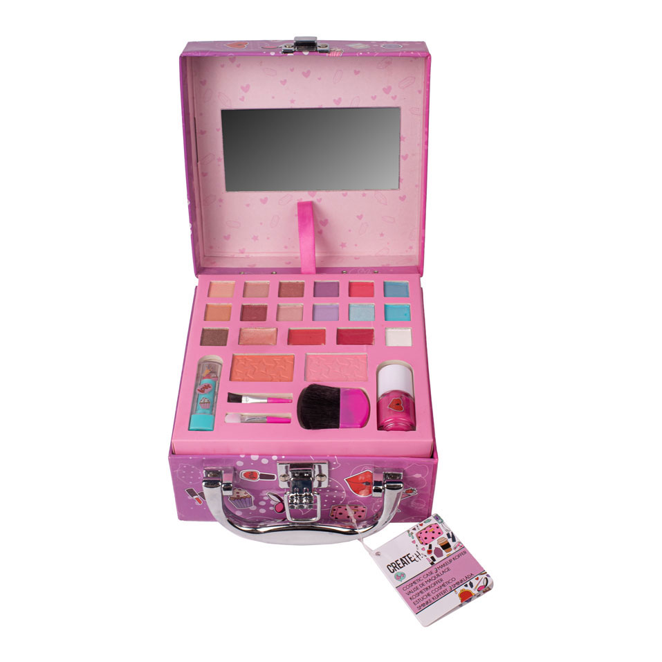 Terzijde Inschrijven draagbaar Create It! Make-Up Koffer, 24dlg. - Het Speelgoedpaleis